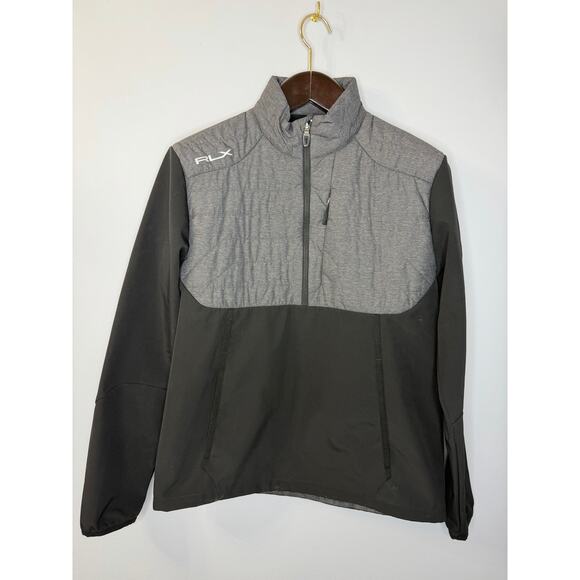 RLX Ralph Lauren Golf Hybrid Half-Zip Pullover Jacket Grey Men's M - Picture 2 of 9